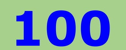 Die Grafik zeigt die Zahl 100