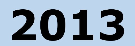Die Grafik zeigt die Jahreszahl 2013